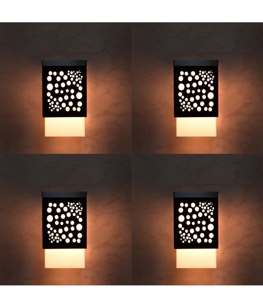     			Somil Wood Hanging Light Pendant Black - Pack of 4