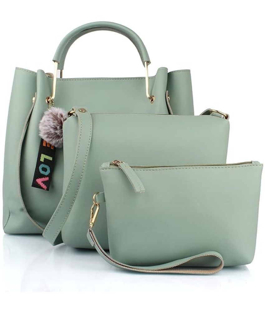     			The Mini NEEDLE Mint Green PU Shoulder Bag