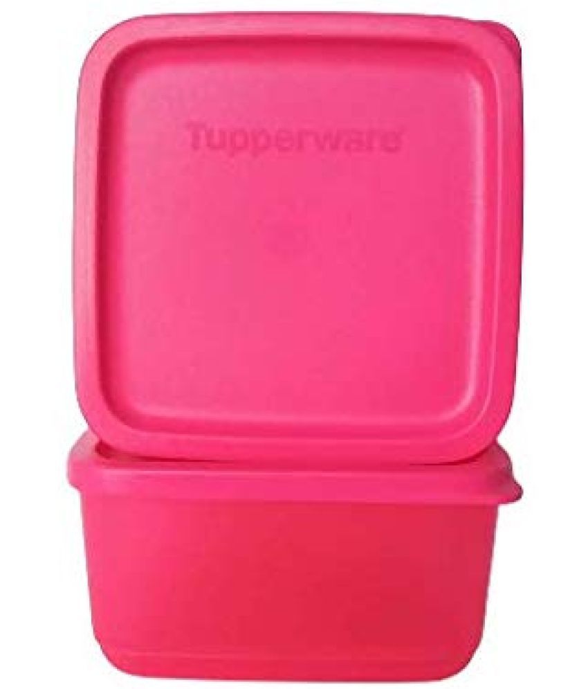     			Tupperware India Pvt Ltd Plastic Pink Food Container ( Set of 2 )