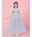 Aarika Net Gown For Girls ( Pack of 1 , White )