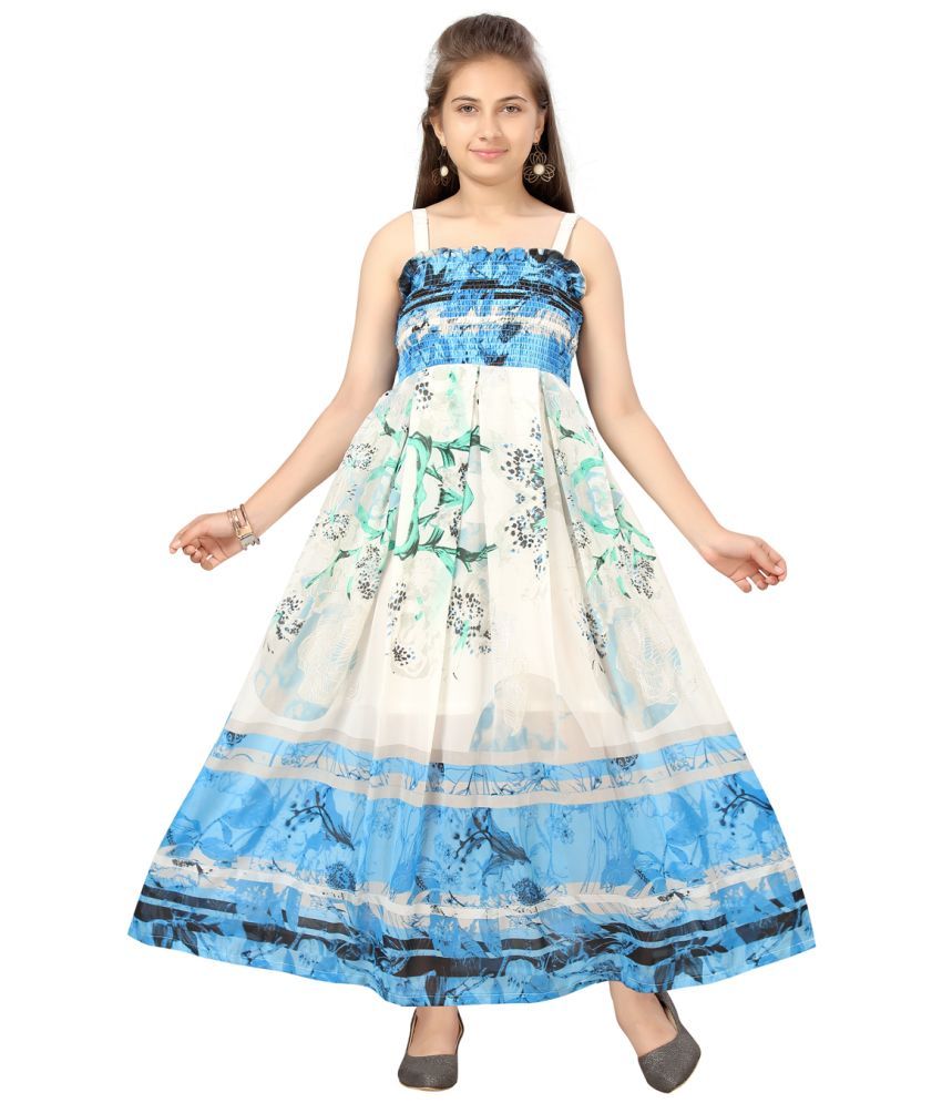     			Aarika Blue Georgette Girls Gown ( Pack of 1 )