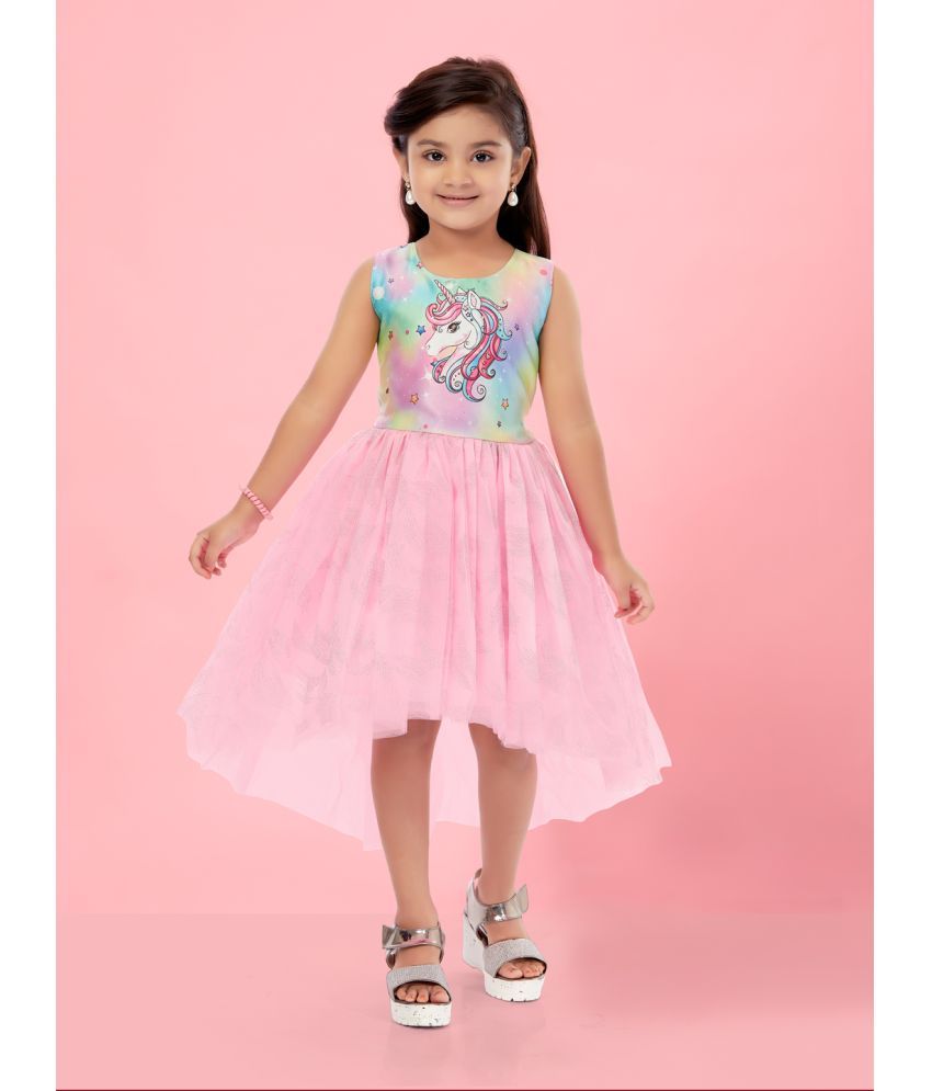     			Aarika Pink Nylon Girls Frock ( Pack of 1 )