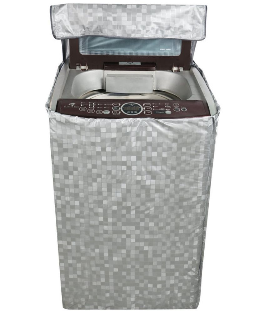     			CASA FURNISHING Top Load Washing Machine Cover Compatiable For 7 kg - Silver