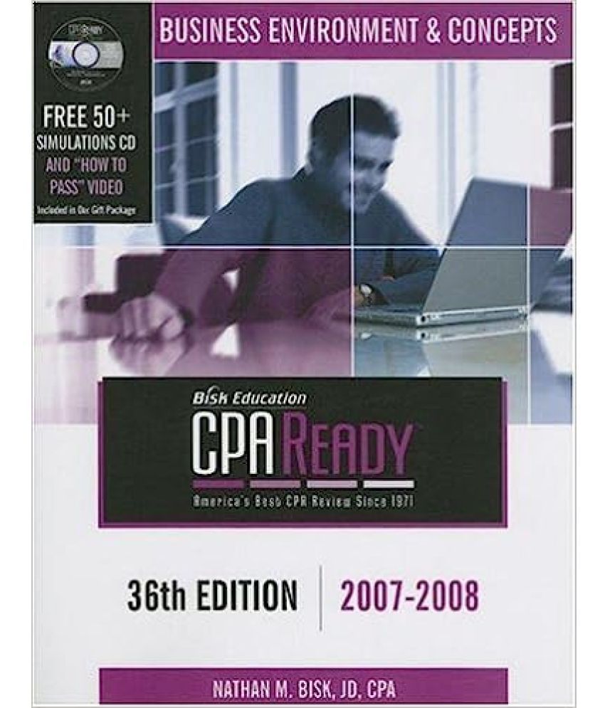     			CPA Ready Comprehensive CPA Exam Review - 36th Edition 2007-2008: Business Environment & Concepts, Year 1999