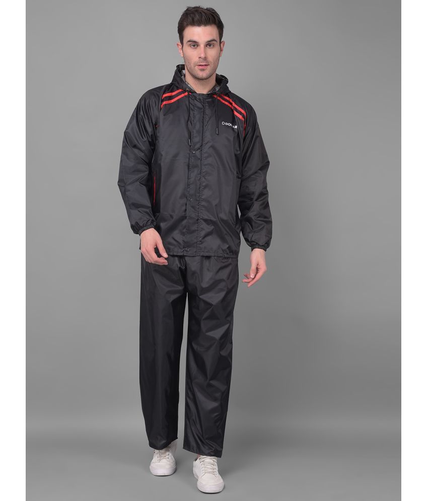     			Dollar Black Polyester Men's Rain Suit ( Pack of 1 )