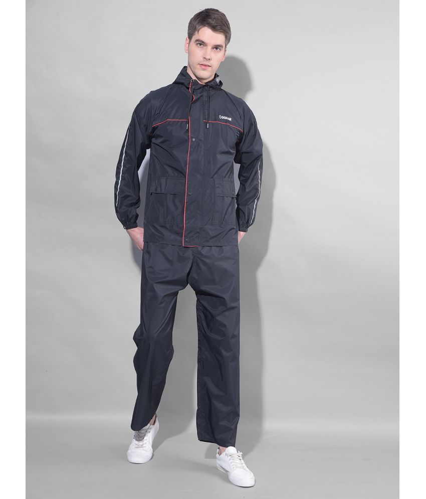     			Dollar Black Polyester Men's Rain Suit ( Pack of 1 )