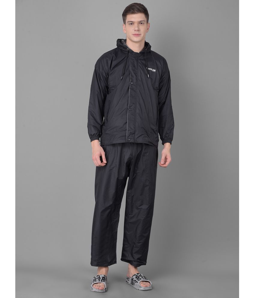     			Dollar Black Polyester Men's Rain Suit ( Pack of 1 )