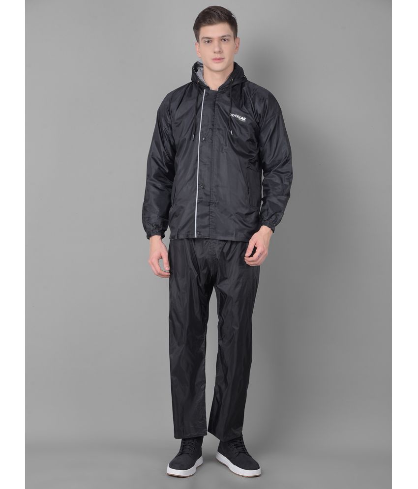     			Dollar Black Polyester Men's Rain Suit ( Pack of 1 )