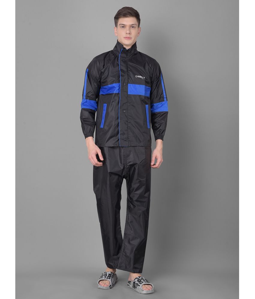     			Dollar Black Polyester Men's Rain Suit ( Pack of 1 )