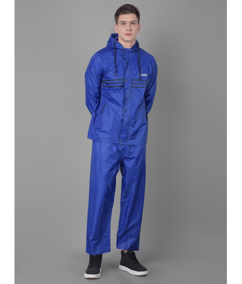     			Dollar Blue Polyester Men's Rain Suit ( Pack of 1 )