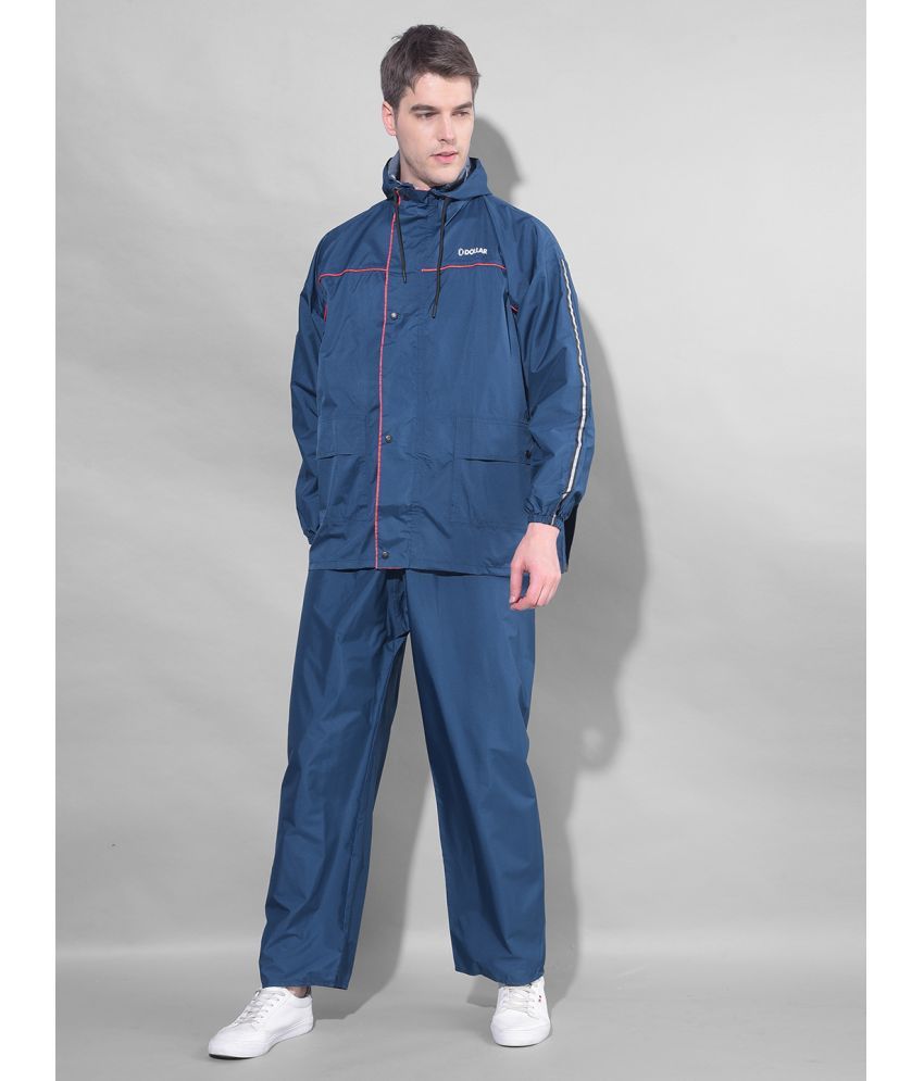     			Dollar Blue Polyester Men's Rain Suit ( Pack of 1 )