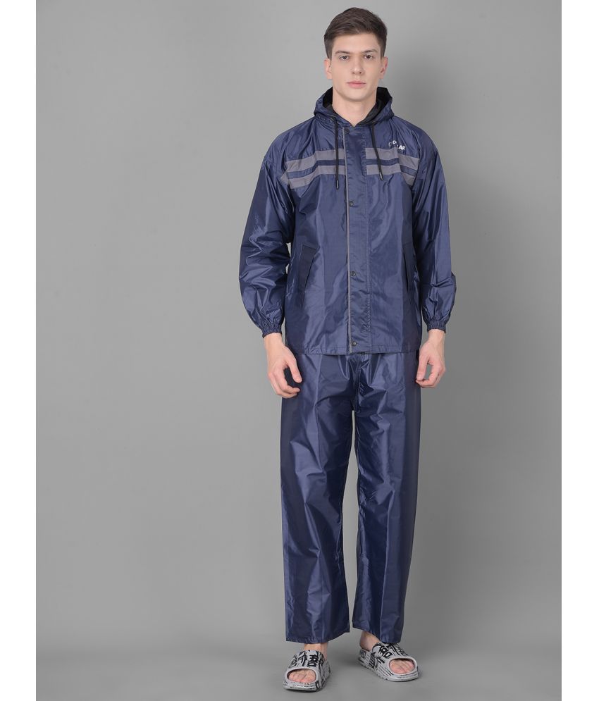     			Dollar Blue Polyester Men's Rain Suit ( Pack of 1 )