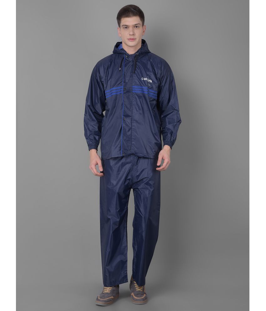     			Dollar Blue Polyester Men's Rain Suit ( Pack of 1 )