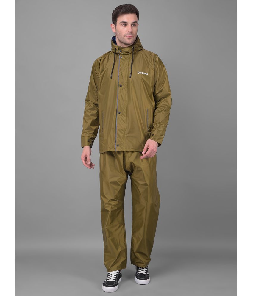     			Dollar Brown Nylon Men's Rain Suit ( Pack of 1 )