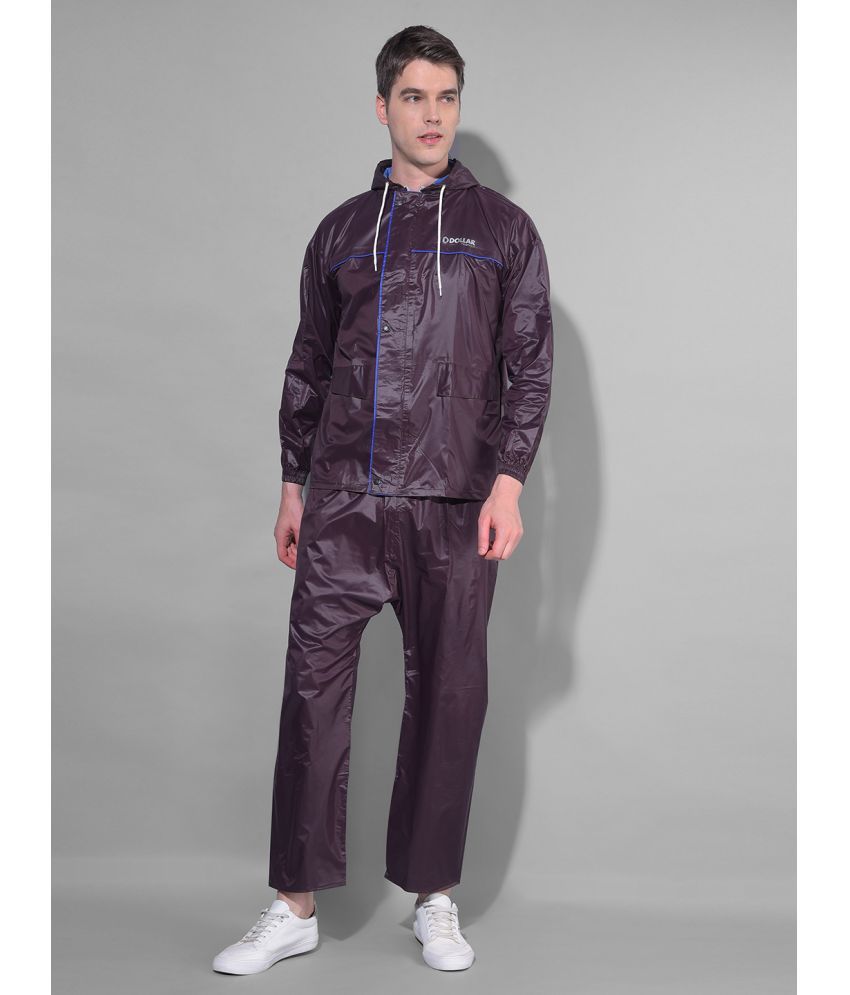     			Dollar Brown Polyester Men's Rain Suit ( Pack of 1 )