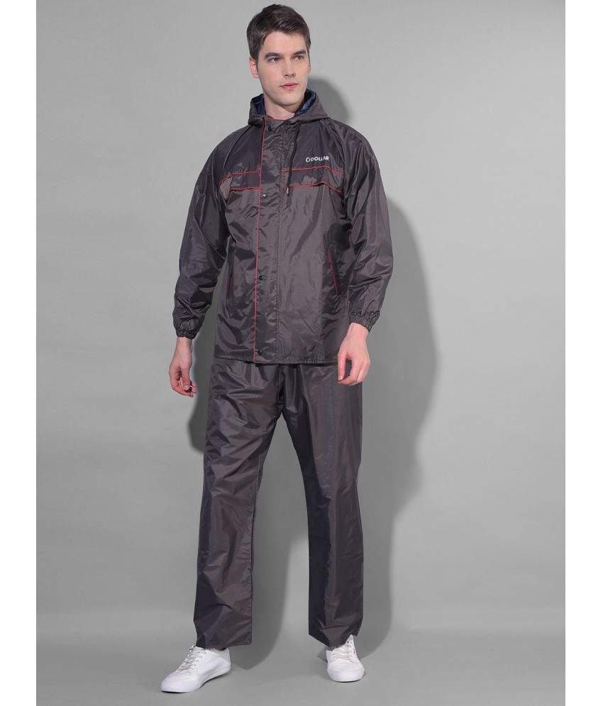     			Dollar Brown Polyester Men's Rain Suit ( Pack of 1 )