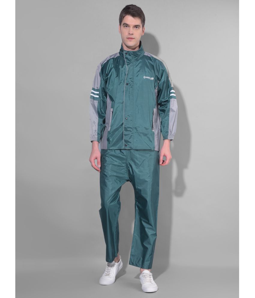     			Dollar Green Polyester Men's Rain Suit ( Pack of 1 )