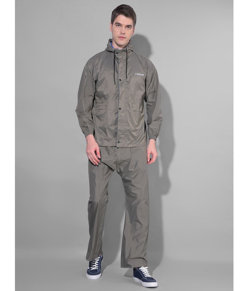     			Dollar Grey Nylon Men's Rain Suit ( Pack of 1 )