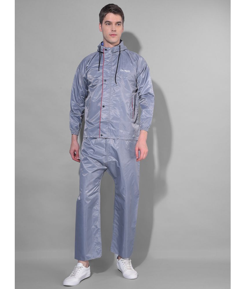     			Dollar Grey Polyester Men's Rain Suit ( Pack of 1 )