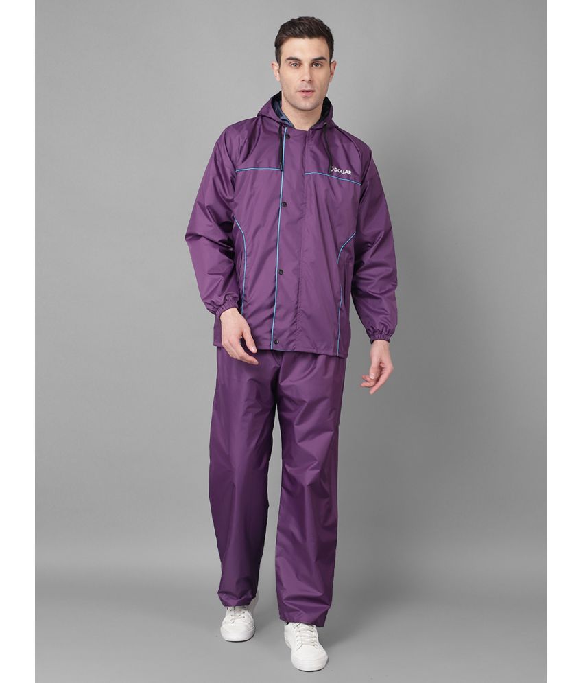     			Dollar Purple Polyester Men's Rain Suit ( Pack of 1 )