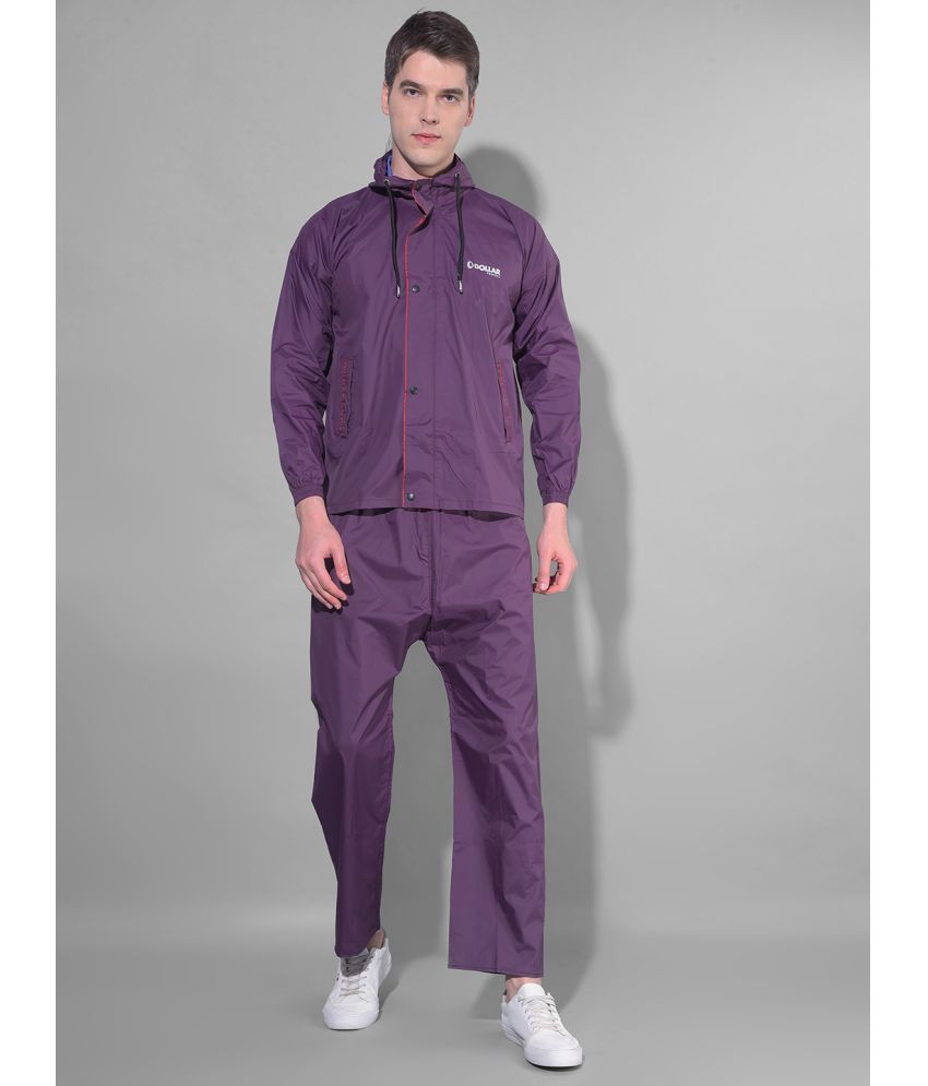     			Dollar Purple Polyester Men's Rain Suit ( Pack of 1 )