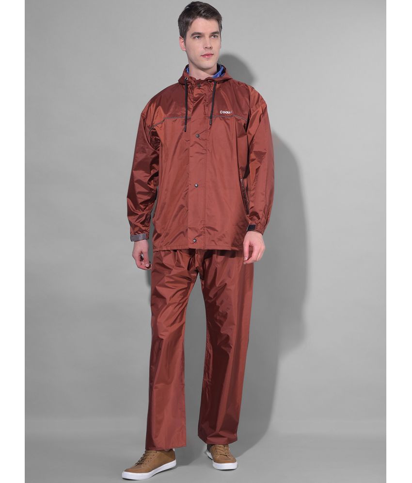     			Dollar Red Polyester Men's Rain Suit ( Pack of 1 )