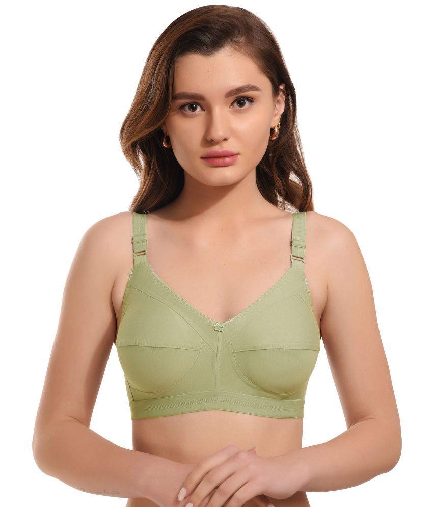     			Elina Cotton Non Padded Women's Minimizer Bra ( Lime Green ) RM-DOVE-MEHANDI