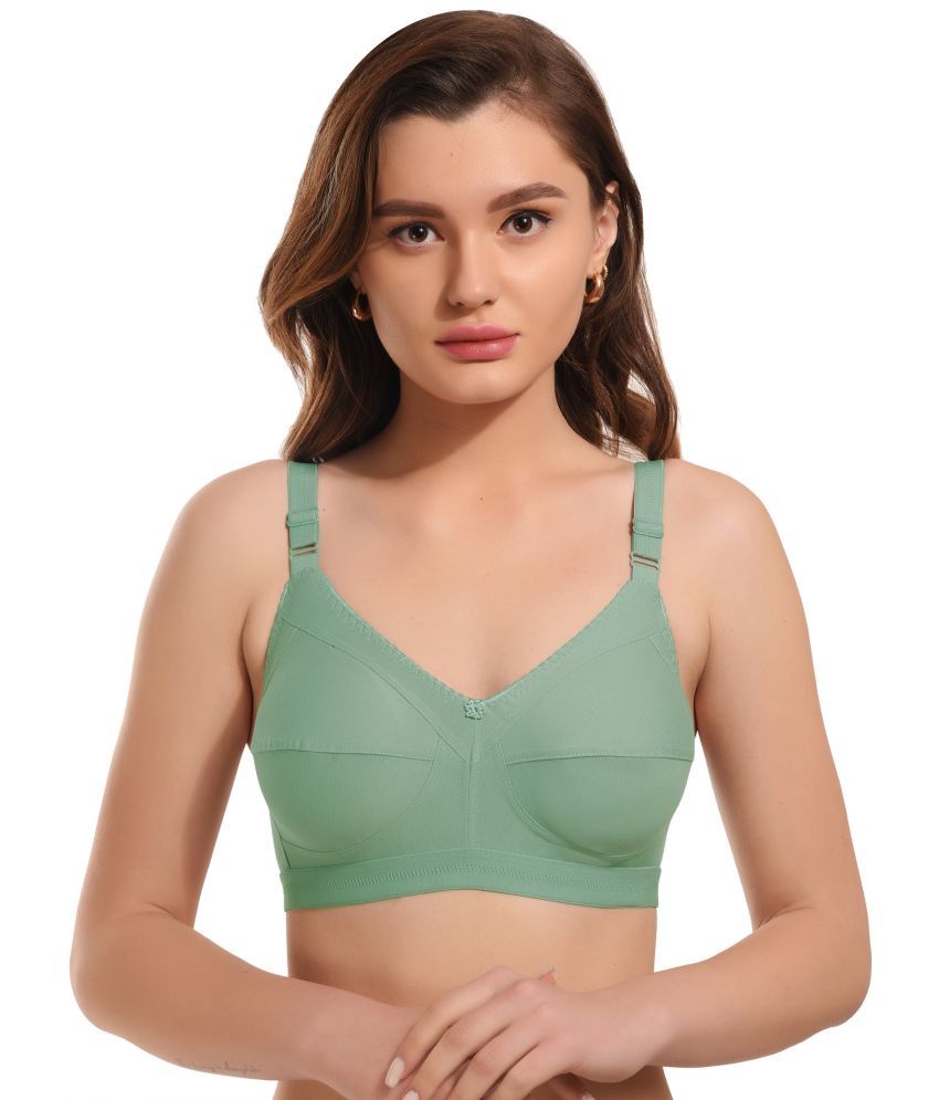     			Elina Turquoise Cotton Non Padded Women's Minimizer Bra ( Pack of 1 )