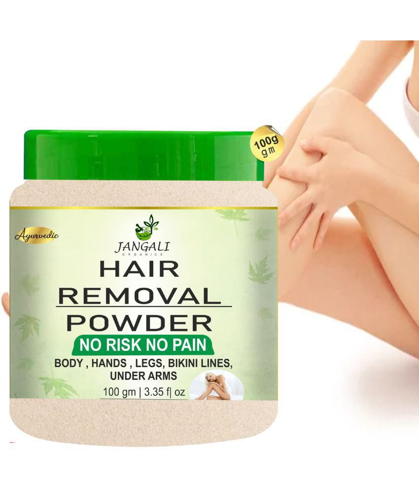     			Pure Jangali Organics Wax Residue Remover Powder Hair Removal Powder For Skin TYPES 100 g