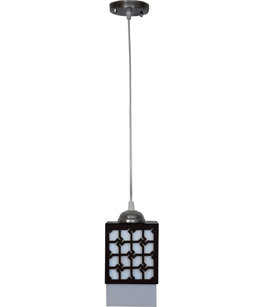     			Somil Wood Hanging Light Pendant Black - Pack of 2