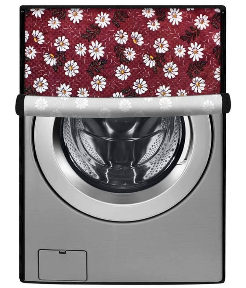     			CASA FURNISHING Front Load Washing Machine Cover Compatiable For 7 kg - Maroon