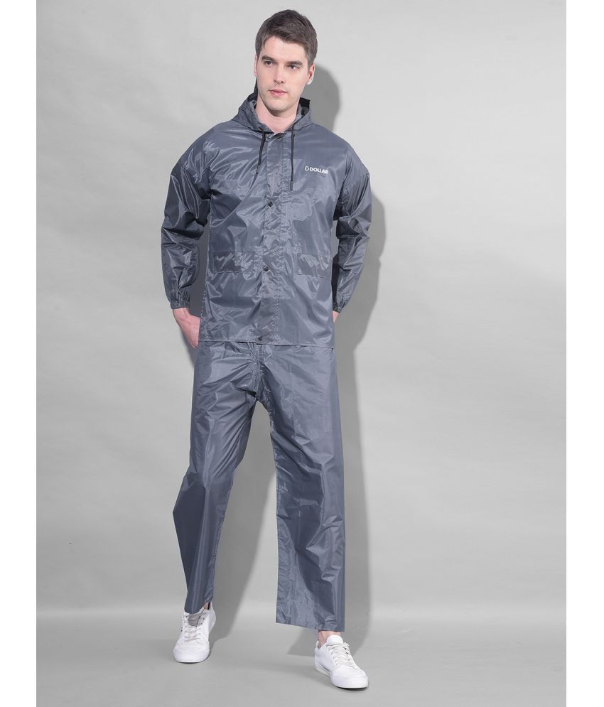     			Dollar Grey Polyester Men's Rain Suit ( Pack of 1 )