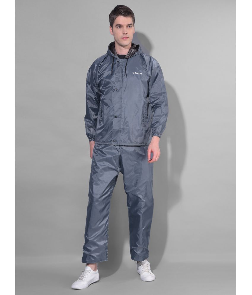     			Dollar Grey Polyester Men's Rain Suit ( Pack of 1 )