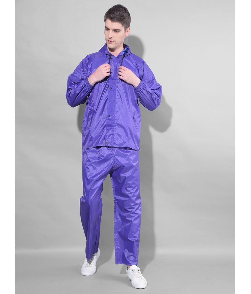     			Dollar Purple Polyester Men's Rain Suit ( Pack of 1 )