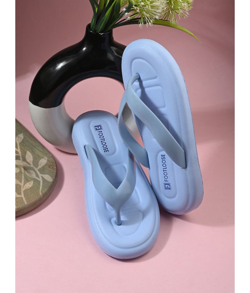     			Footloose Blue Women's Flip Flop