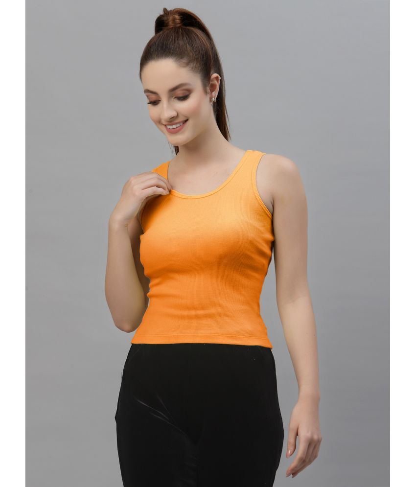     			Friskers Orange Cotton Women's Camisole Top ( Pack of 1 )