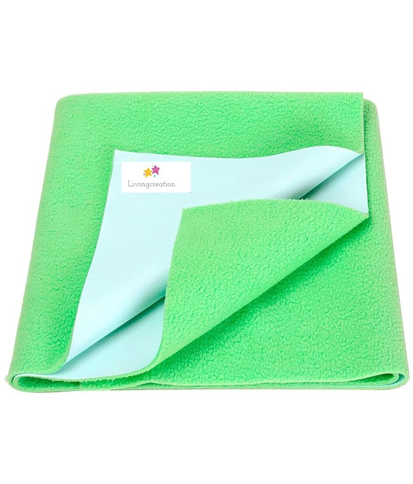     			LIVINGCREATIONS Green Poly Fiber Bed Protector Sheet ( Pack of 1 )