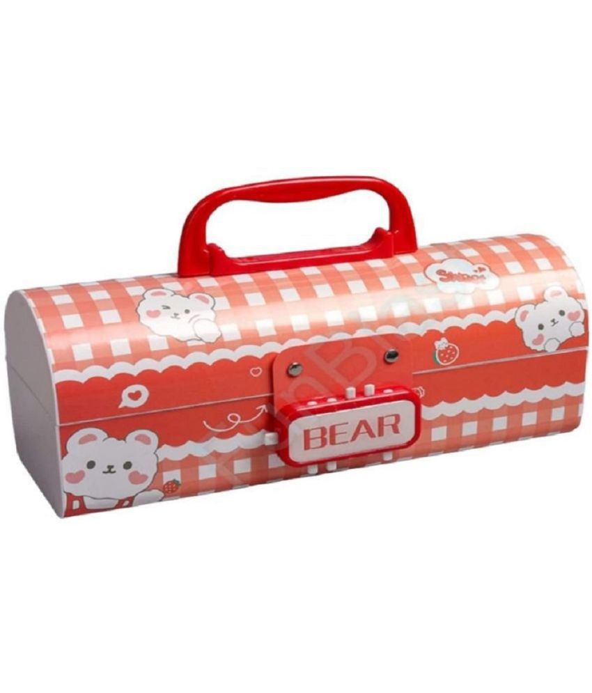     			MILITO Pen & Pencil Box – Suitcase Style Password Lock Pencil Case, Multi-Layer Pencil Box for Kids, Boys, Girls,