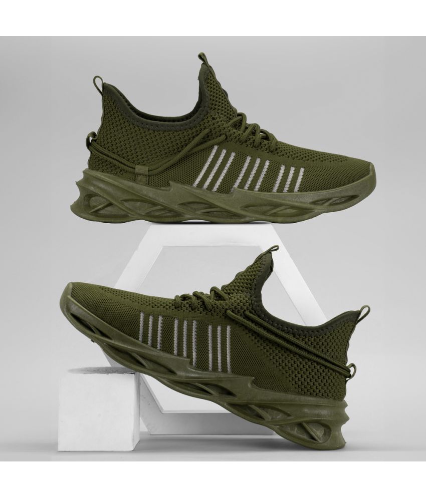     			RapidBox Olive Men's Lifestyle Shoes