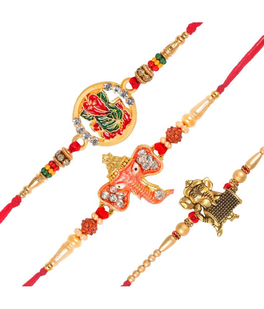     			VIVASTRI Rakhi Set Multicolour Rakhi Collection Pack of 3