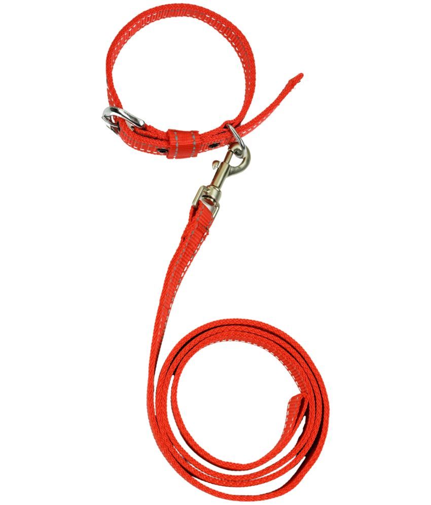     			BLINGPETS Red Combo (Collar Belt and Leash) ( Medium )