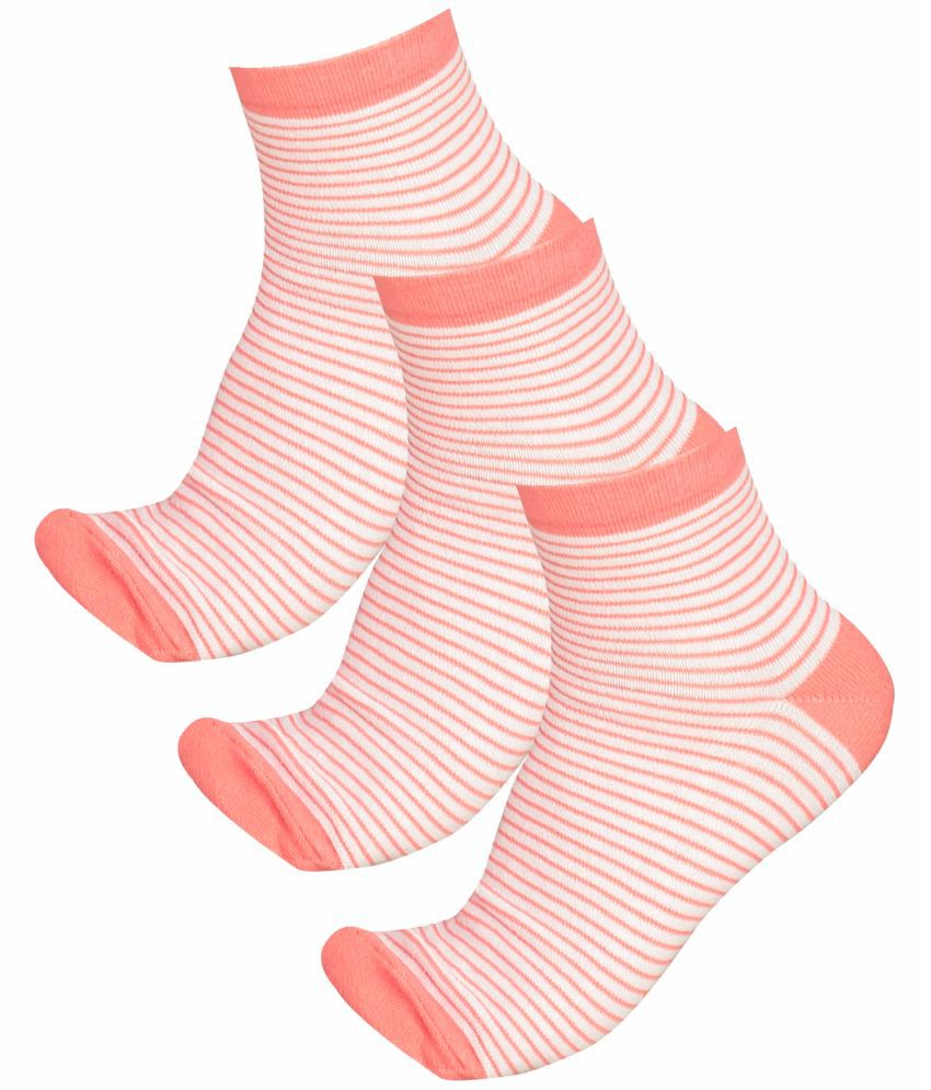     			Bodycare White Cotton Blend Women's Ankle Length Socks ( Pack of 3 )
