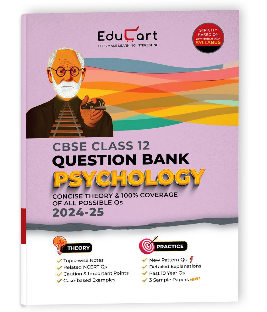     			Educart CBSE Question Bank Class 12 Psychology 2024-25 (As per latest CBSE Syllabus 23 Mar 2024)
