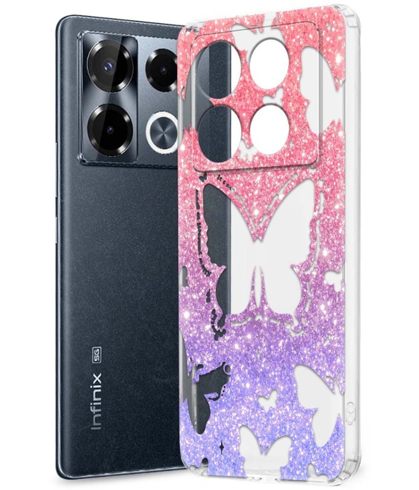     			Fashionury Multicolor Printed Back Cover Silicon Compatible For Infinix Note 40 pro plus 5G ( Pack of 1 )