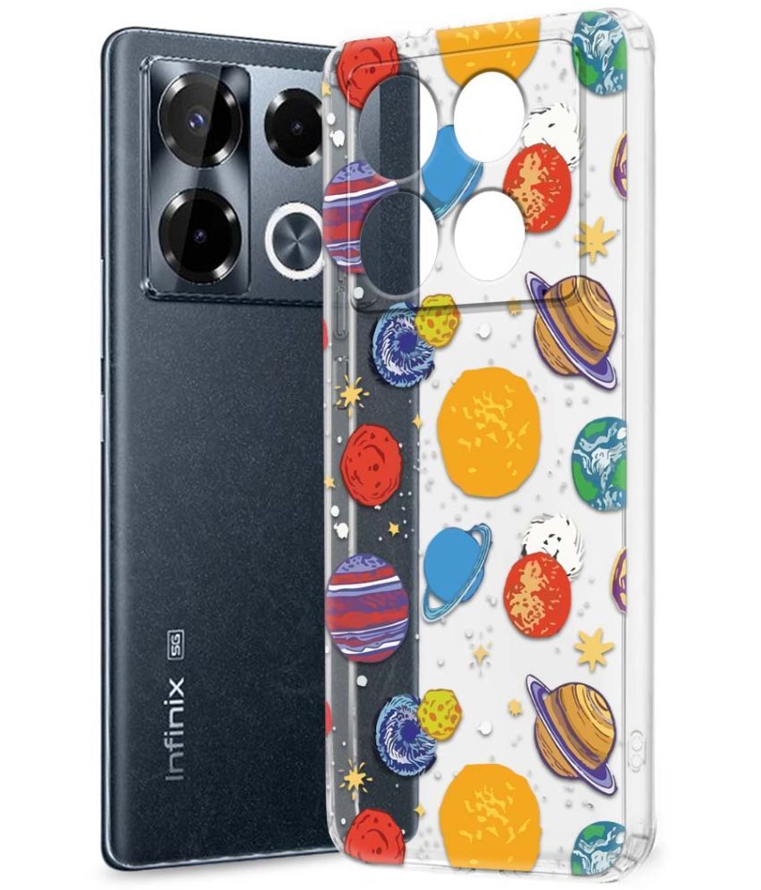     			Fashionury Multicolor Printed Back Cover Silicon Compatible For Infinix Note 40 pro plus 5G ( Pack of 1 )