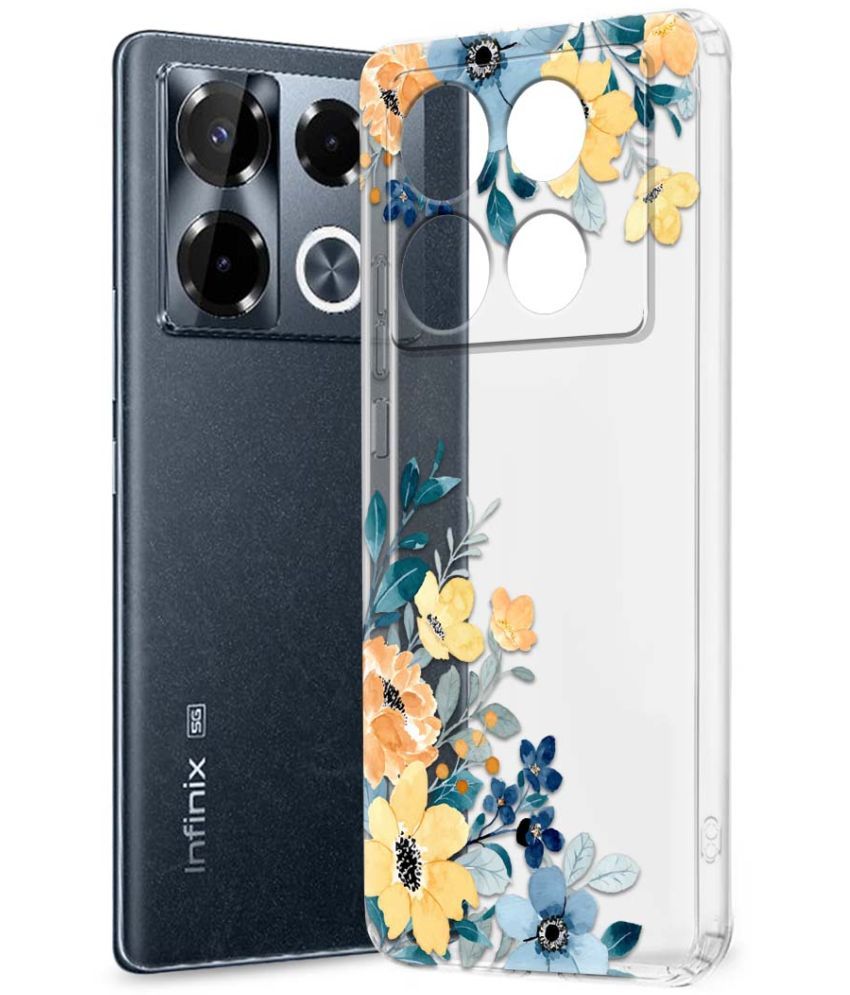     			Fashionury Multicolor Printed Back Cover Silicon Compatible For Infinix Note 40 pro plus 5G ( Pack of 1 )