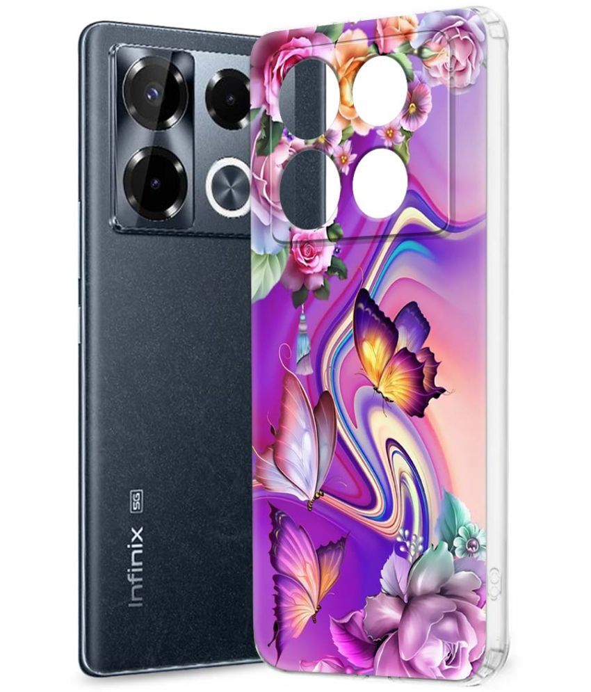     			Fashionury Multicolor Printed Back Cover Silicon Compatible For Infinix Note 40 pro plus 5G ( Pack of 1 )