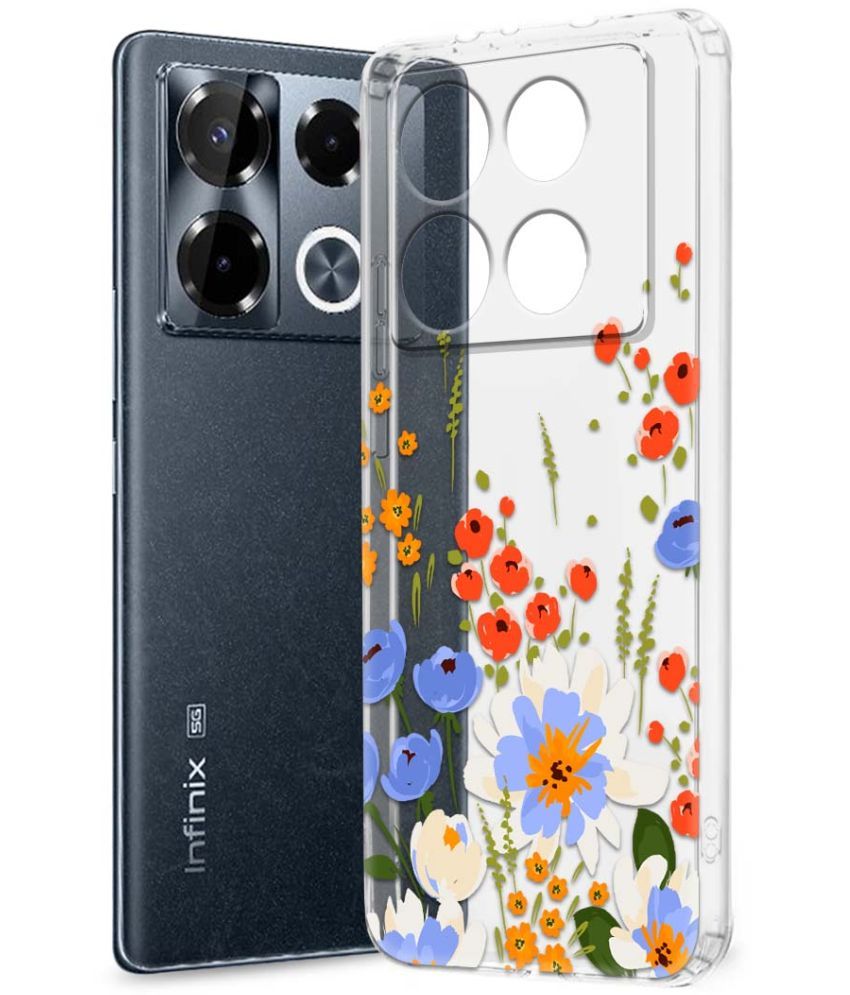     			Fashionury Multicolor Printed Back Cover Silicon Compatible For Infinix Note 40 pro plus 5G ( Pack of 1 )