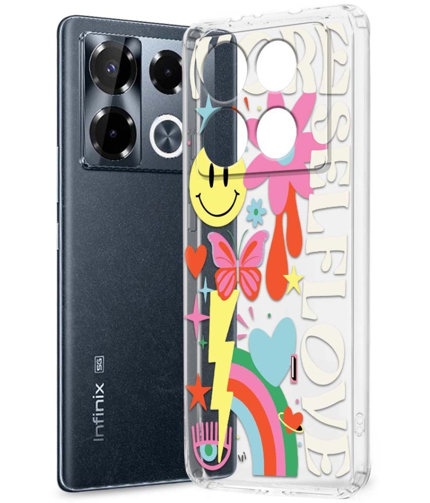     			Fashionury Multicolor Printed Back Cover Silicon Compatible For Infinix Note 40 pro plus 5G ( Pack of 1 )