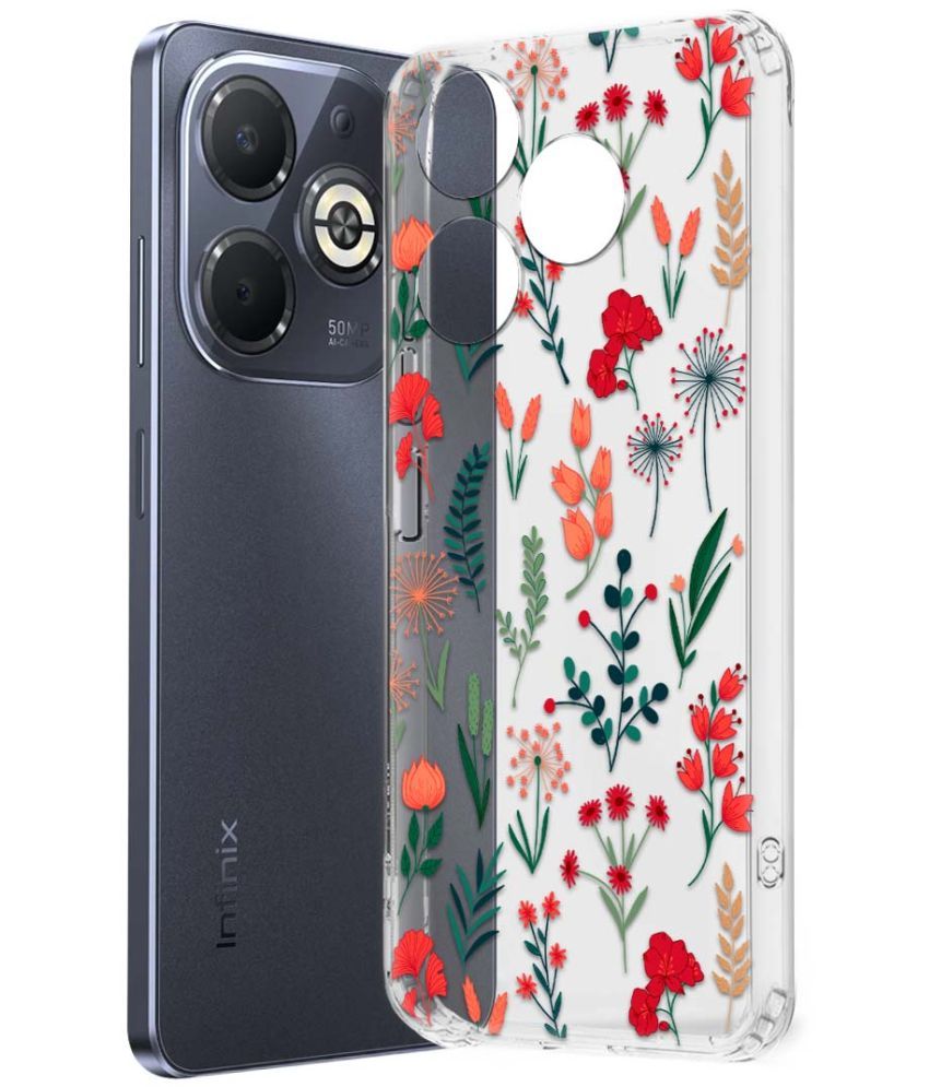     			Fashionury Multicolor Printed Back Cover Silicon Compatible For Infinix Smart 8 Plus ( Pack of 1 )